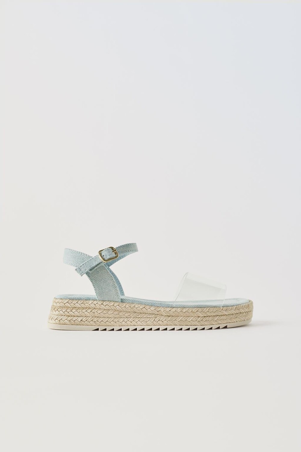 

Сандалии из винилового денима ZARA, синий