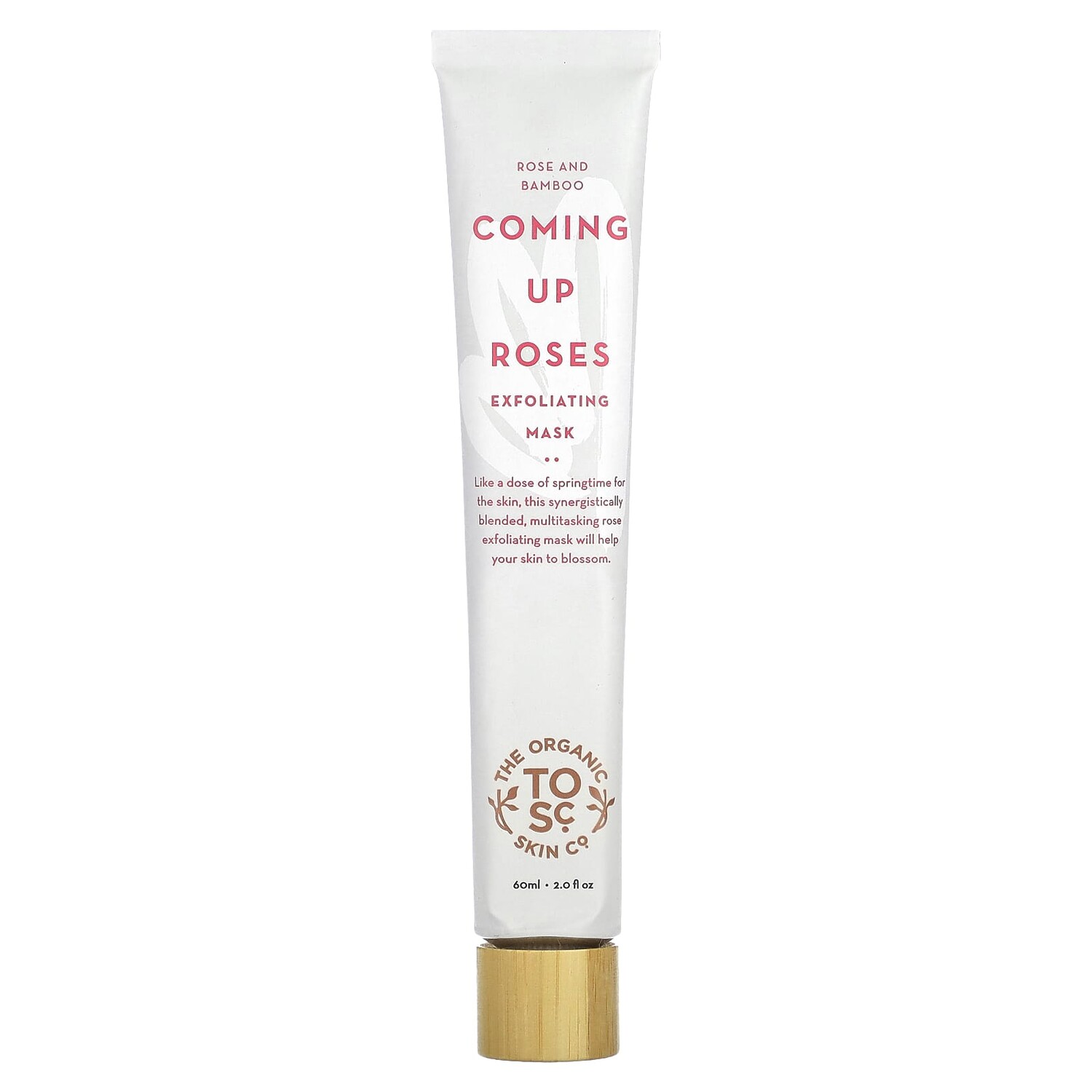 

Coming Up Roses, отшелушивающая косметическая маска с розой и бамбуком, 60 мл (2 жидк. Унции), The Organic Skin Co.
