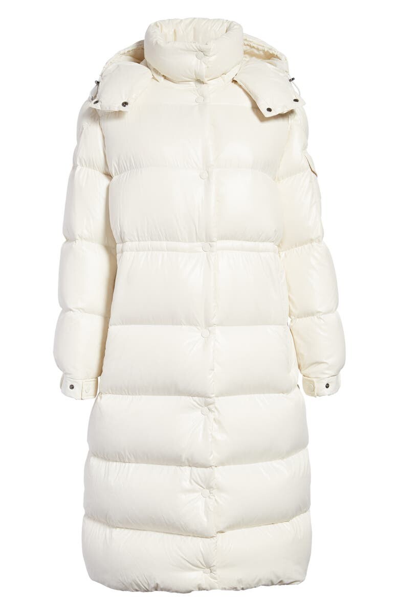 

Пуховик из переработанного нейлона Cavettaz MONCLER, белый
