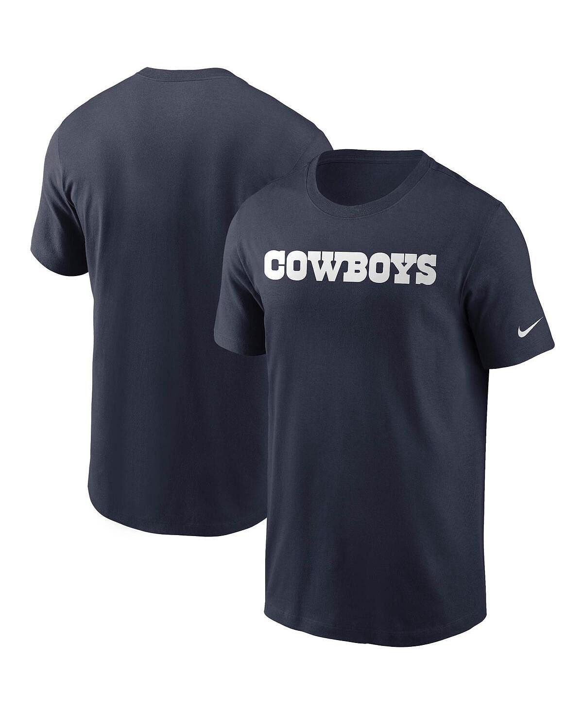 

Мужская темно-синяя футболка с надписью Dallas Cowboys Fan Gear Nike