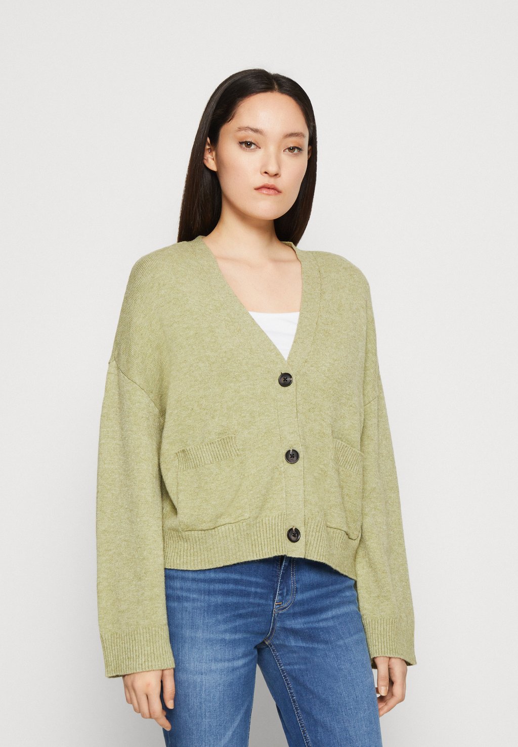 

Кардиган VILA Viril Cardigan, каллист зеленый меланж