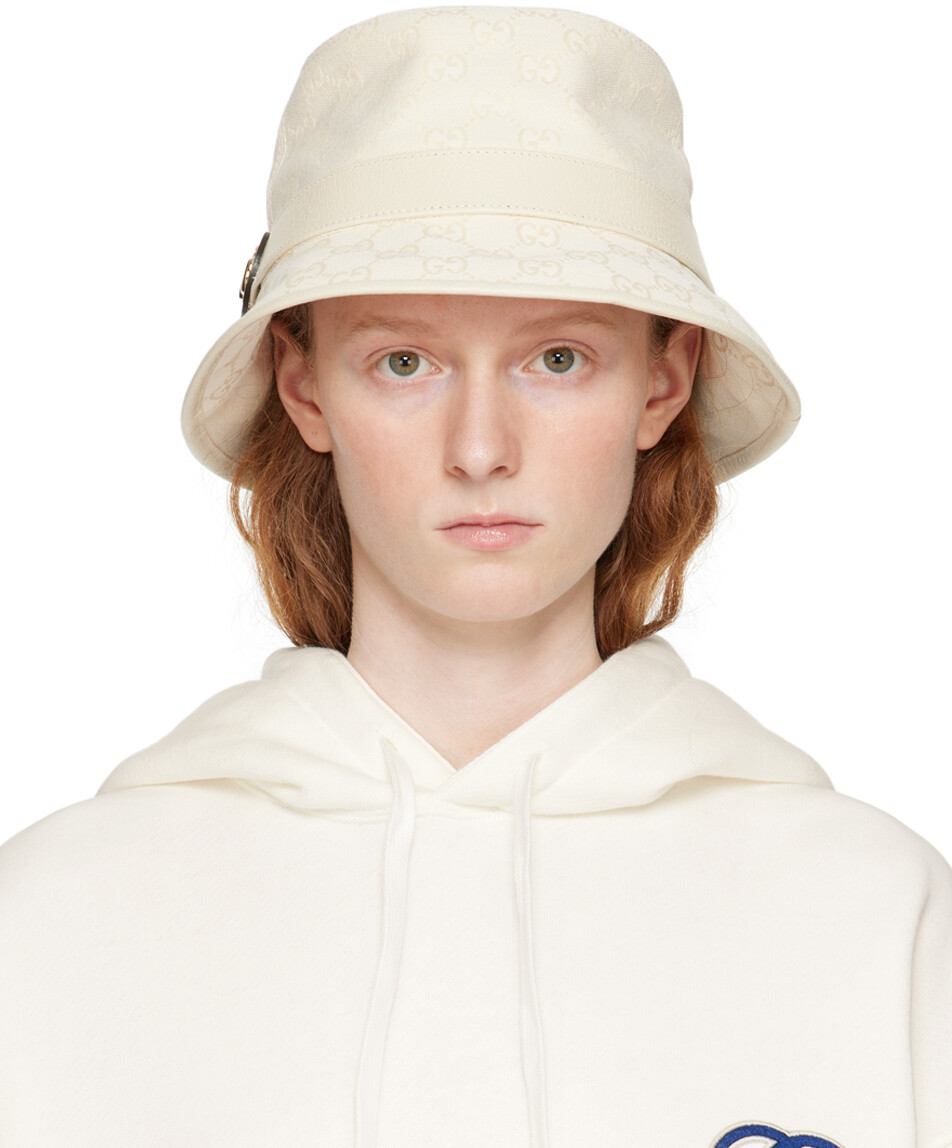 

Off-White панама с узором GG Gucci