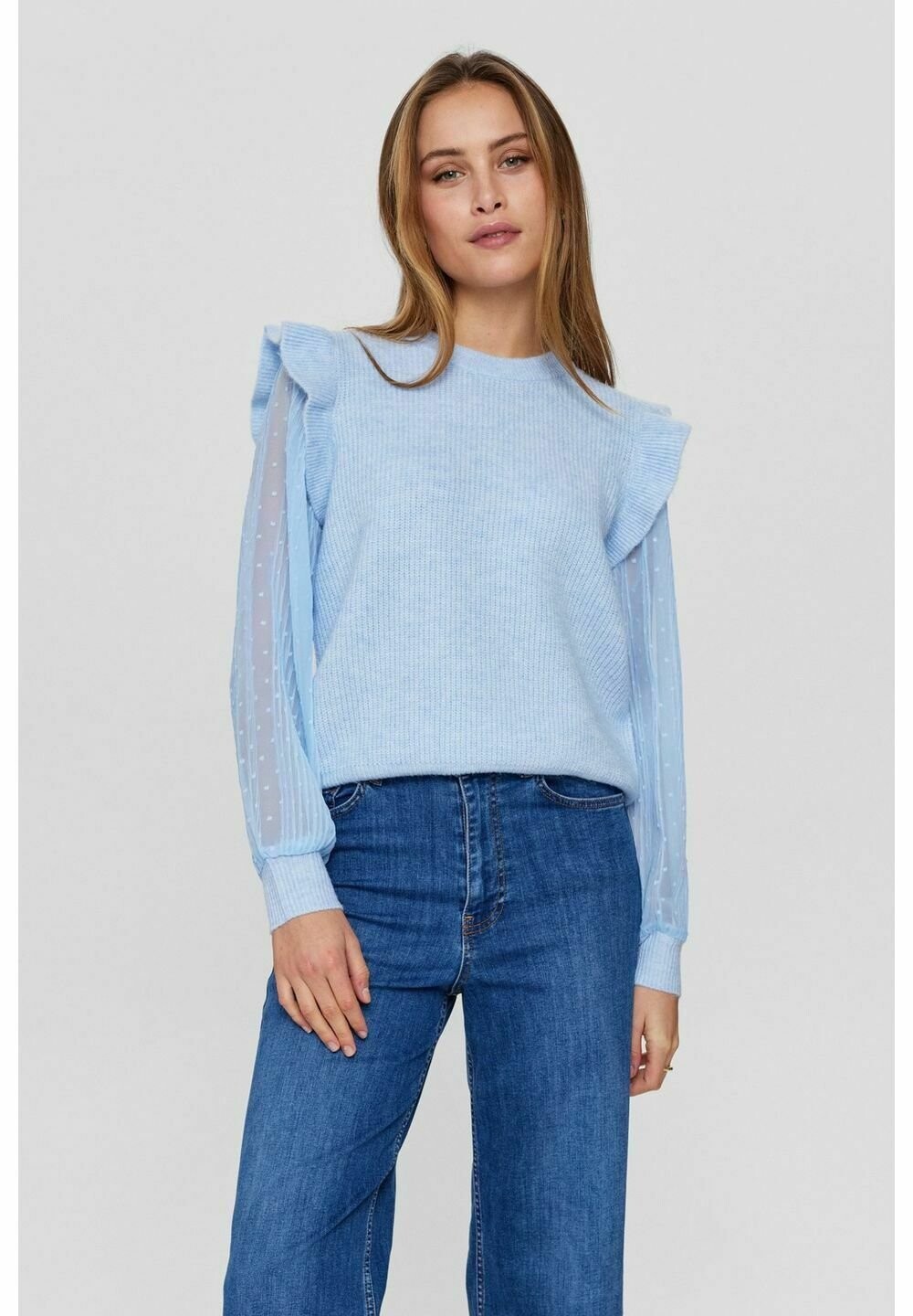 

Вязаный свитер NUMILA PULLOVER Nümph, цвет clear sky