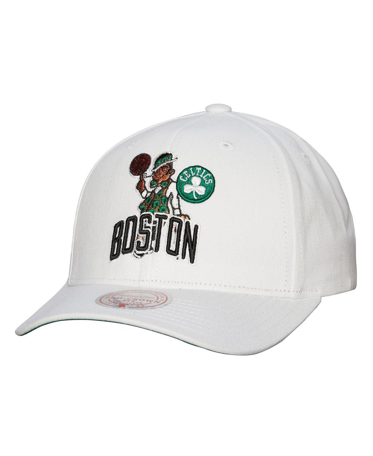 

Мужская белая мужская бейсболка Boston Celtics Hardwood Classic All In Retro Snapback Mitchell & Ness