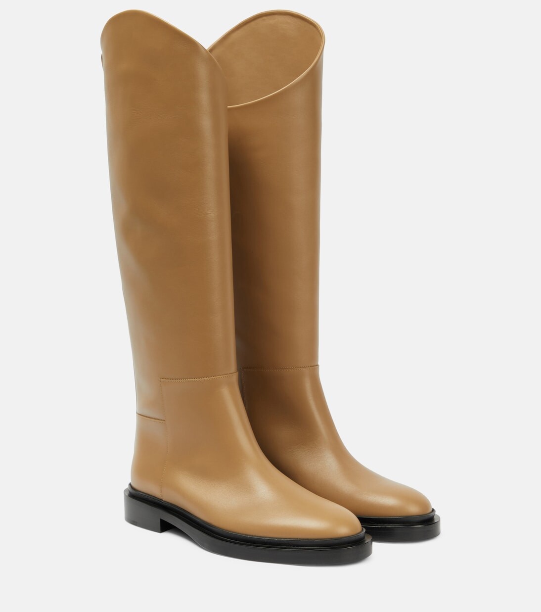 

Кожаные сапоги lucie Jil Sander, бежевый