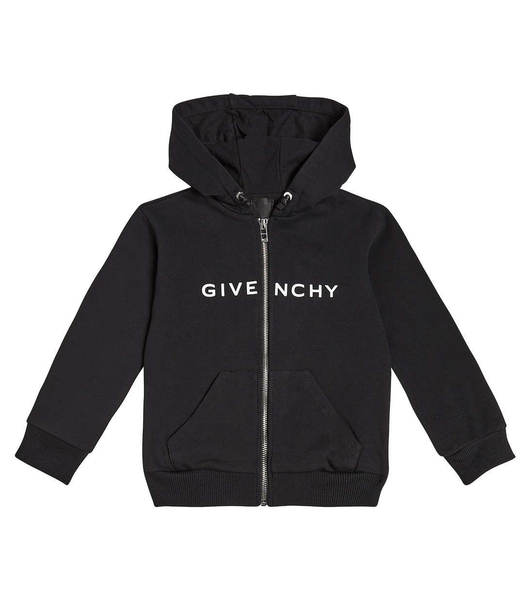 Спортивная куртка из хлопкового джерси с логотипом Givenchy, черный
