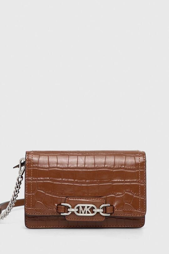 

Кожаная сумка-клатч MICHAEL Michael Kors, коричневый