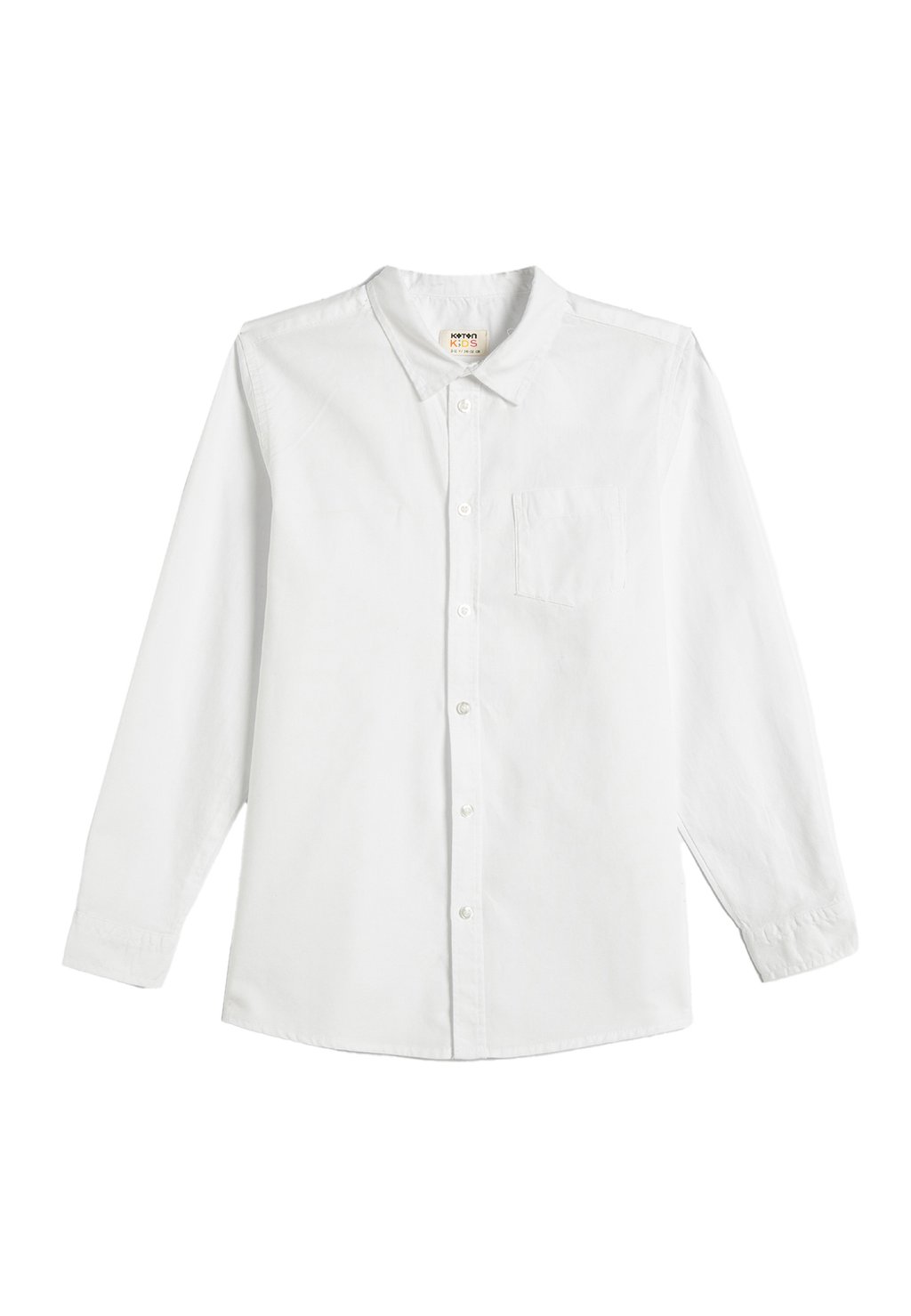 Рубашка POCKET DETAIL CLASSIC NECK Koton, цвет white брюки drawstring pocket detail koton цвет beige