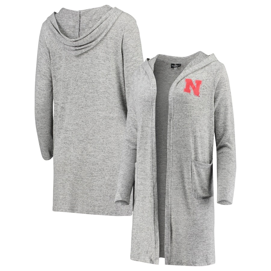 

Кардиган Boxercraft Nebraska Huskers, серый
