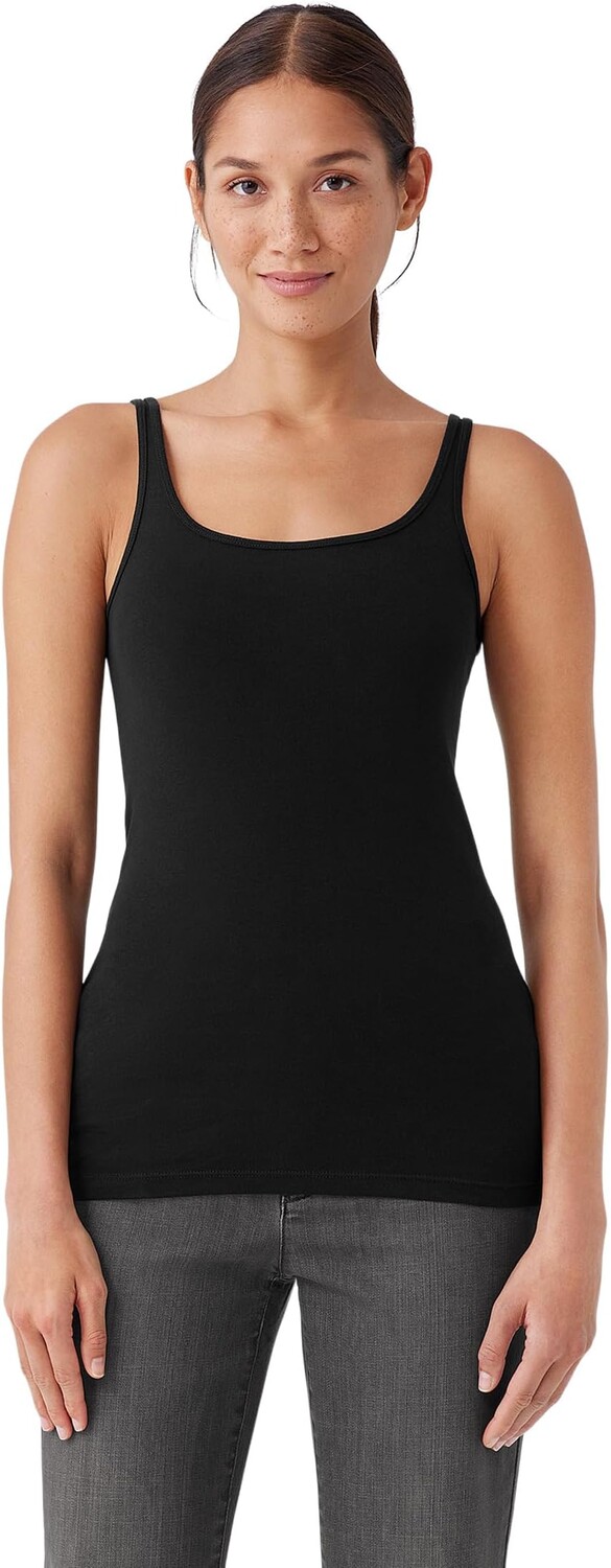 

Майка Scoop Neck Tank Eileen Fisher, черный