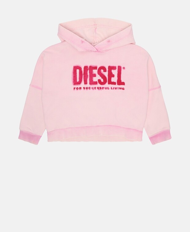 

Худи с капюшоном Diesel, розовый