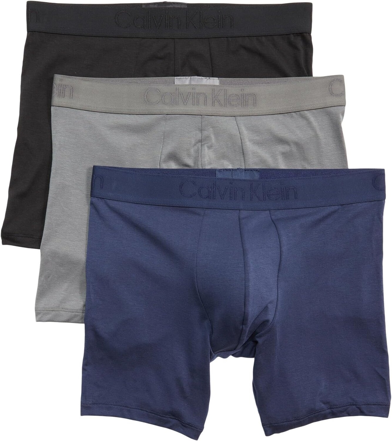 

Набор черных трусов-боксеров CK, 3 шт. Calvin Klein Underwear, цвет Black/Blue Shadow/Grey Sky