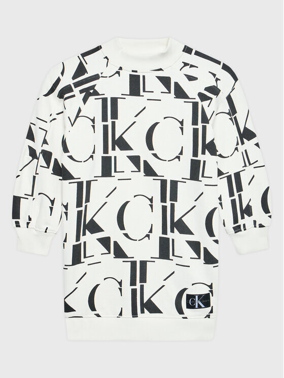 

Трикотажное платье обычного кроя Calvin Klein, бежевый