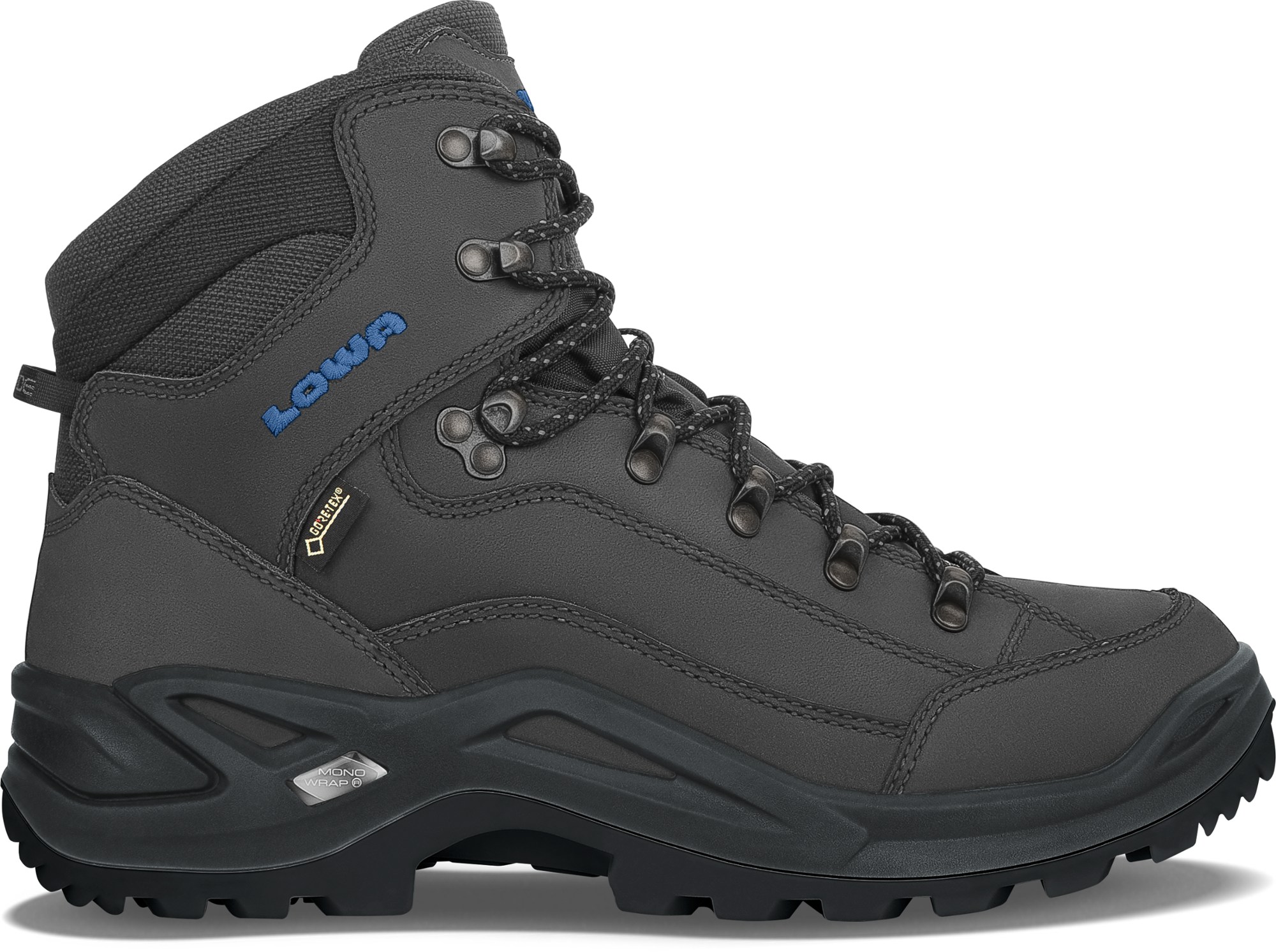 Походные ботинки Renegade GTX Mid — мужские Lowa, серый мужские водонепроницаемые походные ботинки черные ботинки для походов и горного туризма обувь для улицы для альпинизма для зимы 2022