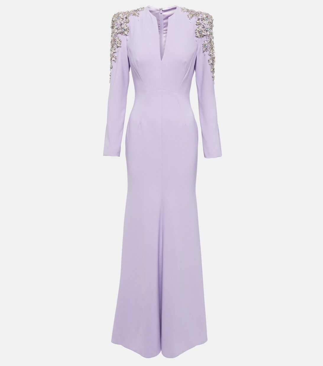 

Декорированное платье Kay из крепа JENNY PACKHAM, фиолетовый