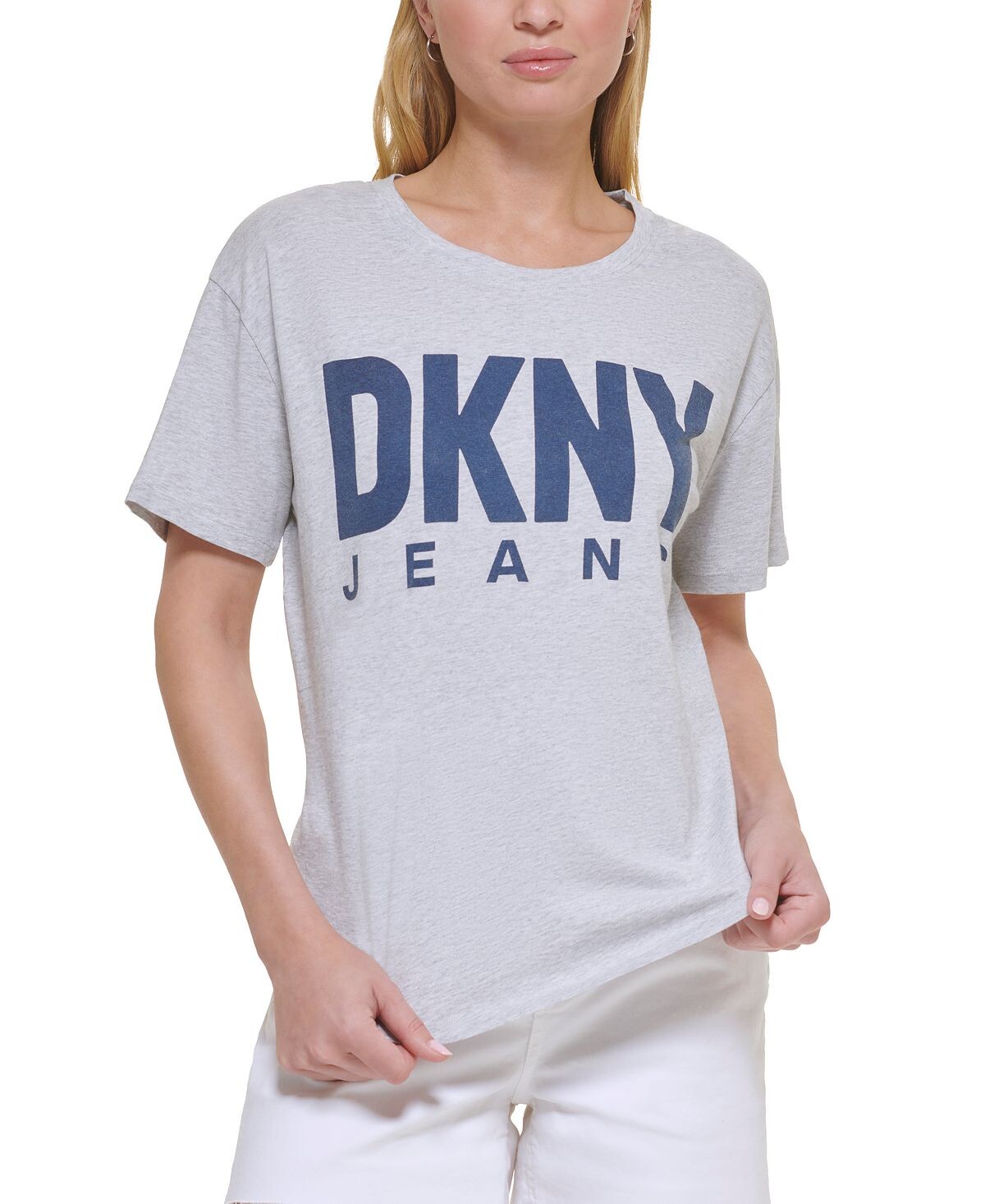 

Женская футболка с круглым вырезом и логотипом DKNY Jeans
