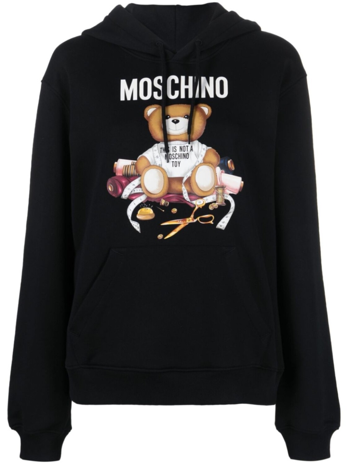 

Moschino худи с логотипом, черный