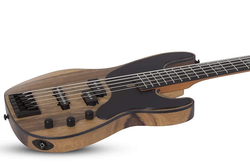 цена Басс гитара Schecter Guitar Research Model-T 5 Exotic 5-String Black Limba Electric Bass Satin Natural 2833