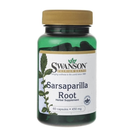 Swanson, Корень сарсапарели, 450 мг, 60 капсул
