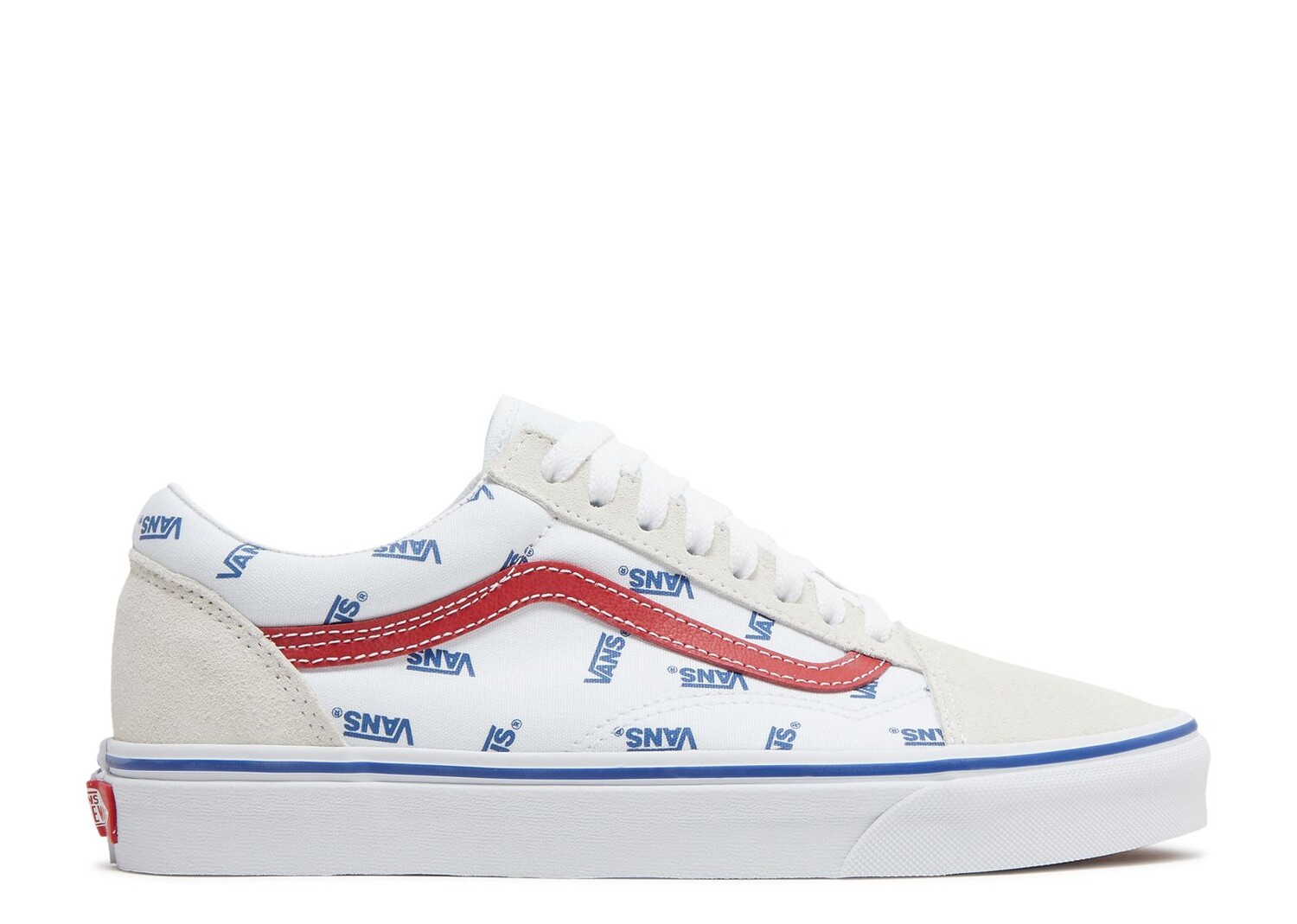 

Кроссовки Vans Old Skool 'All Over Logo - White', белый