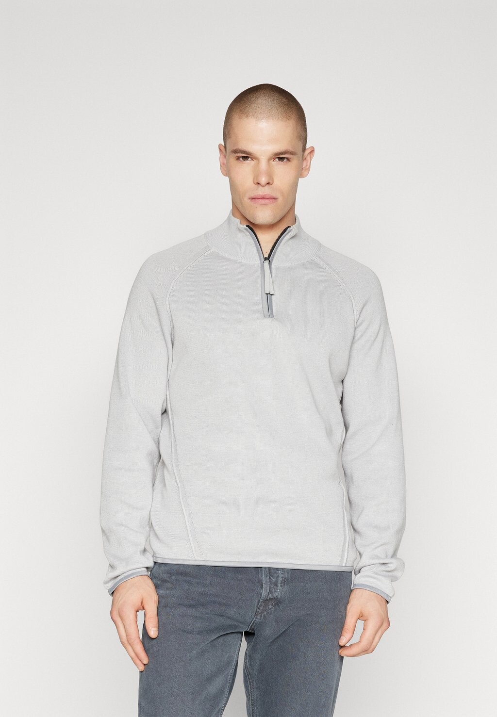 

Свитер Jcoshade Half Zip Jack & Jones, цвет light grey