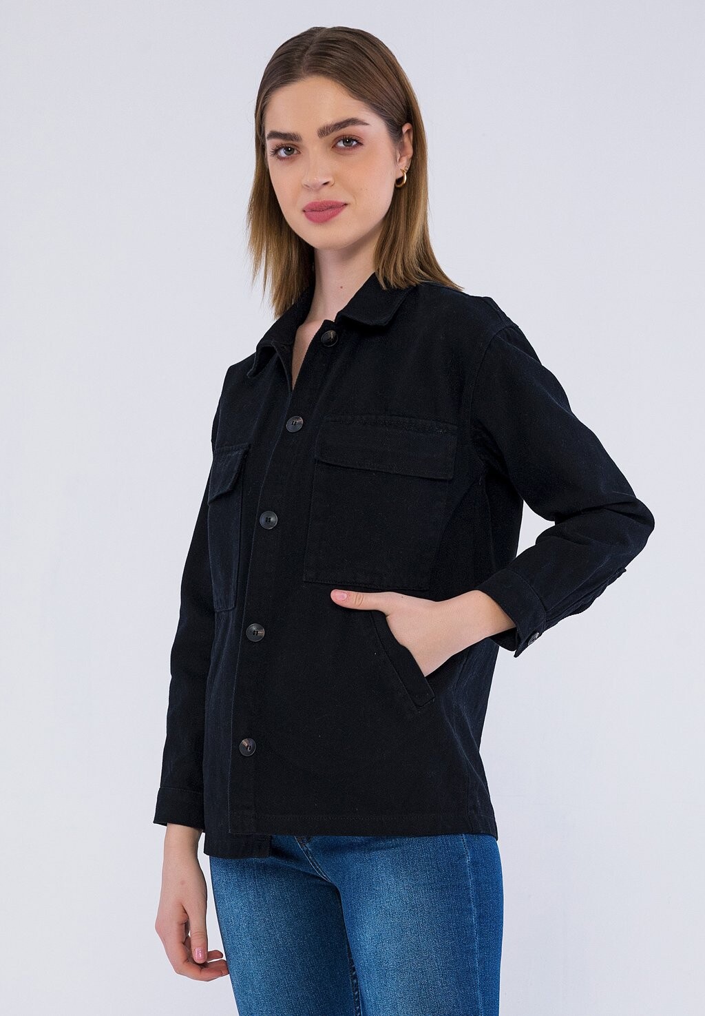 

Джинсовая куртка CASUAL Basics and More, черный