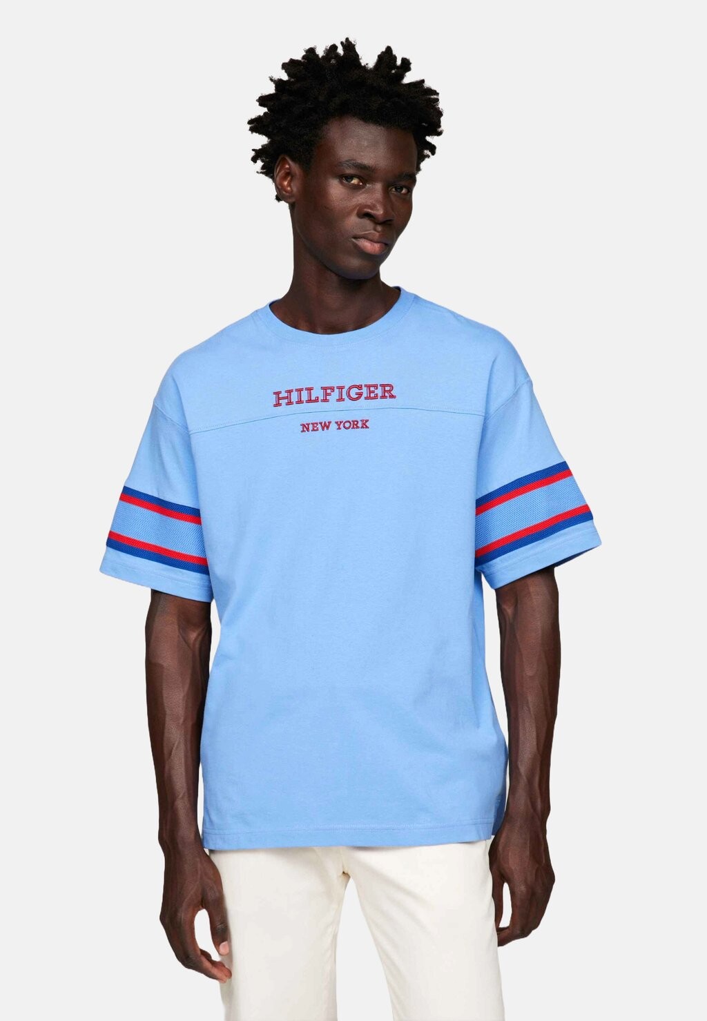 

Футболка с принтом MONOTYPE SLEEVE COLOURBLOCK Tommy Hilfiger, цвет blue spell