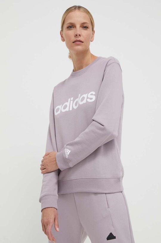 

Хлопковая толстовка adidas, розовый