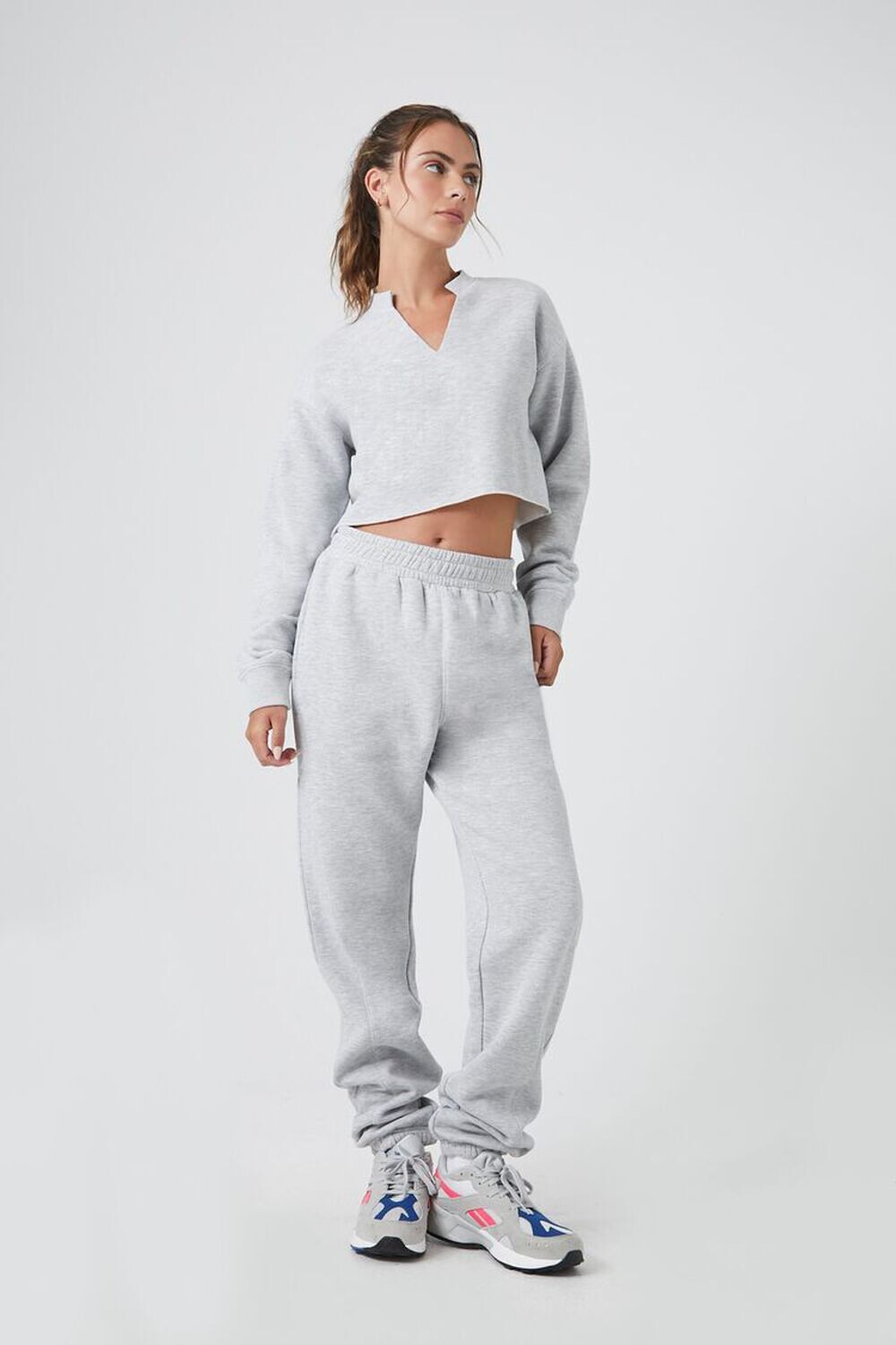 

Активные флисовые джоггеры Forever 21, серый
