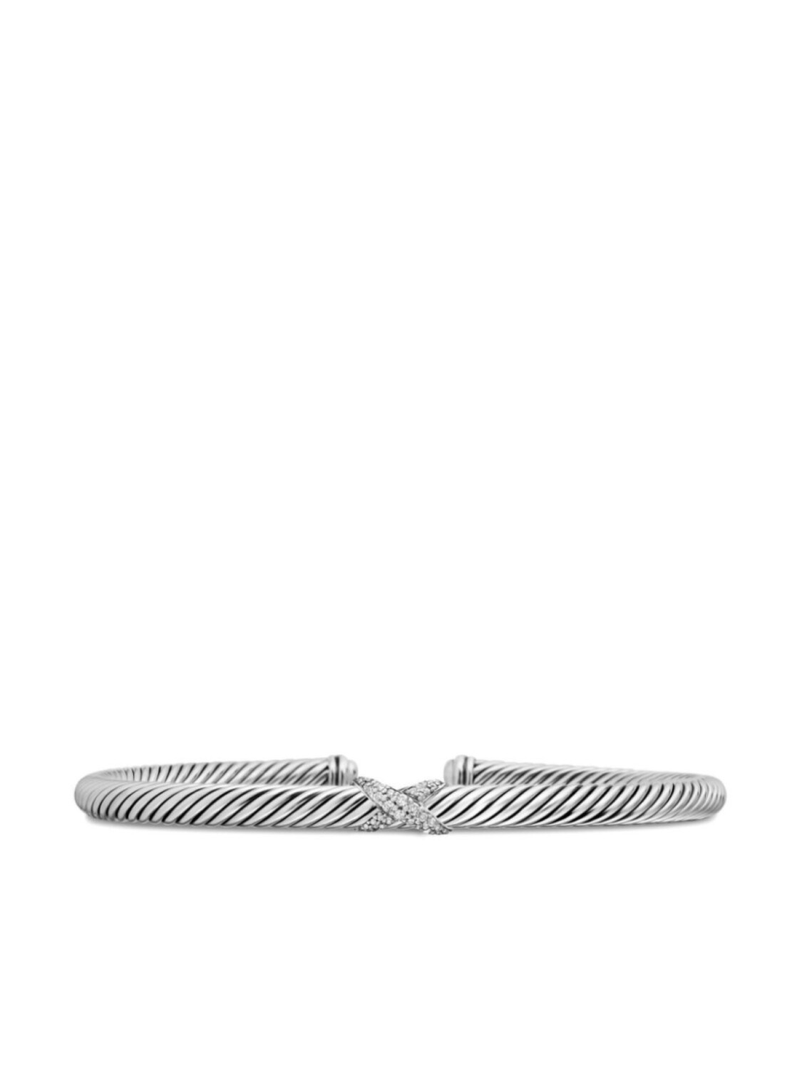 

Классический браслет Cable Station David Yurman, серебряный