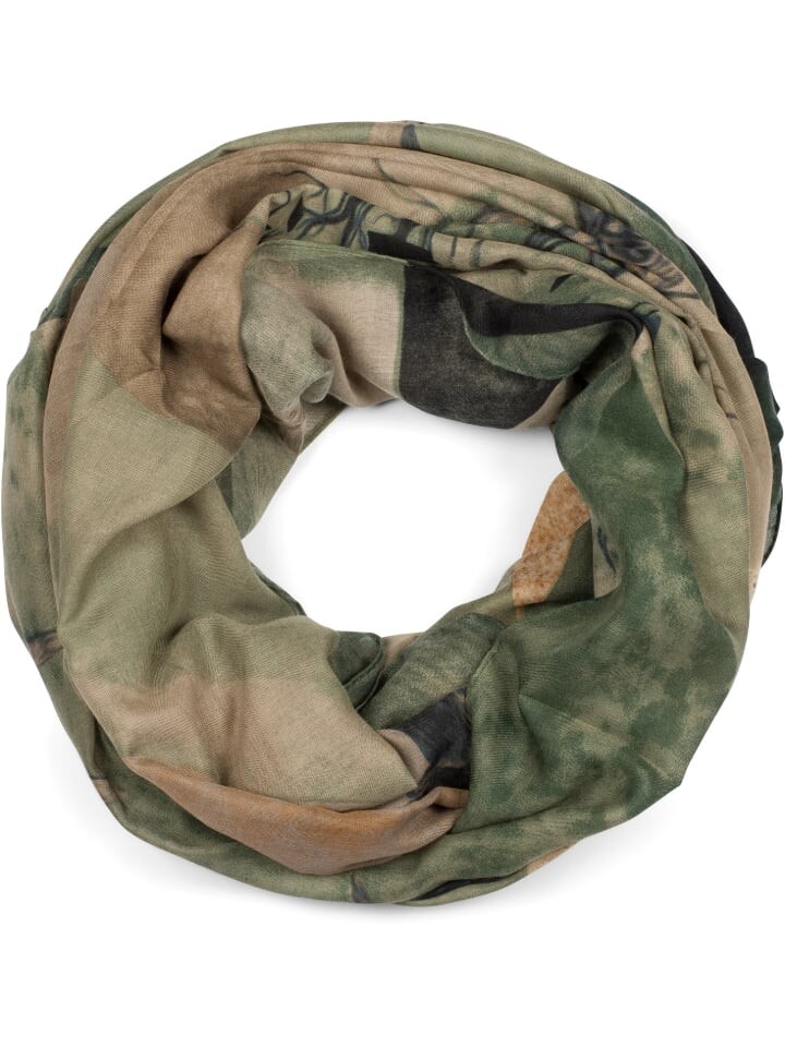 

Шарф styleBREAKER, цвет dunkelgrün/beige