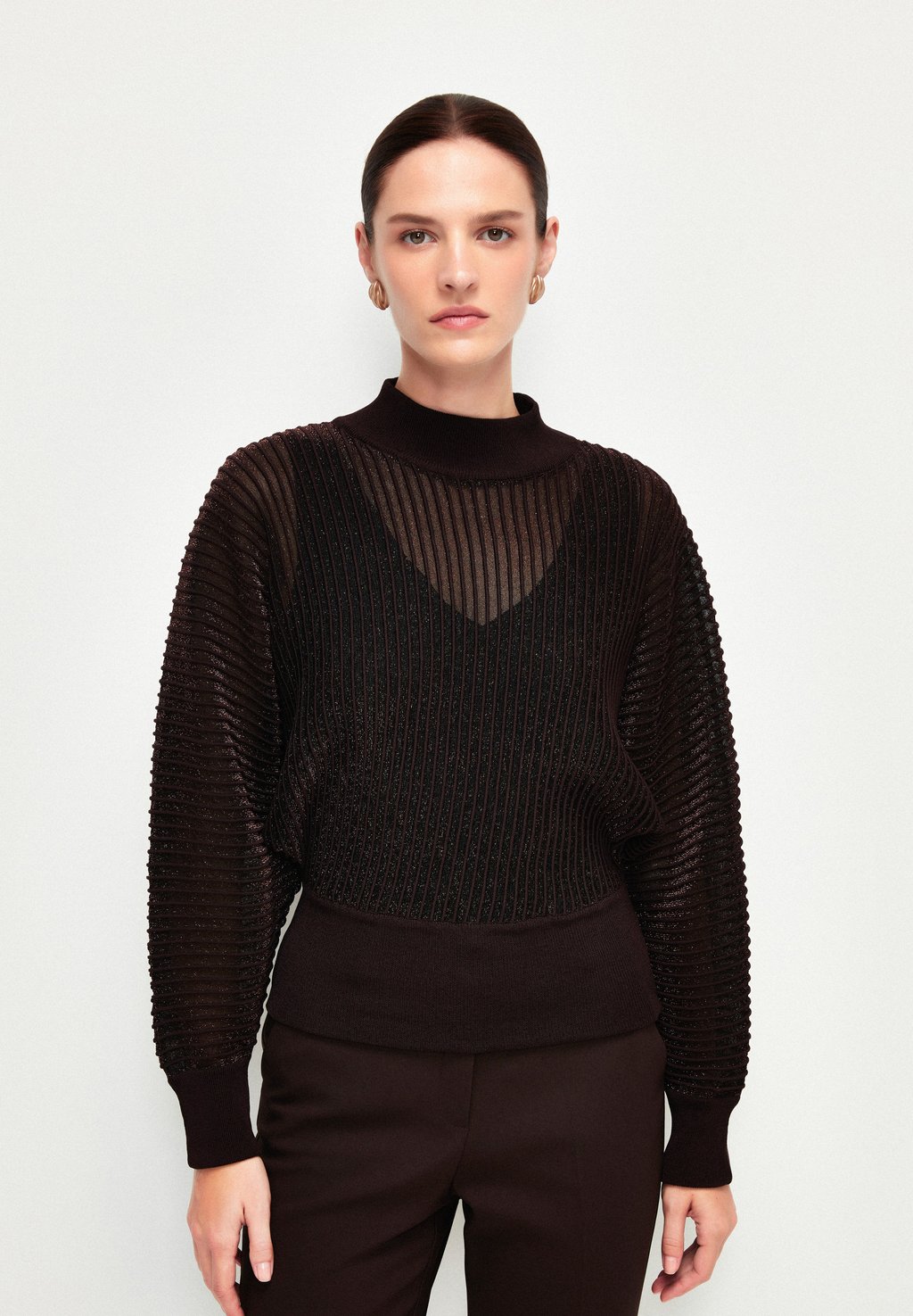 Вязаный свитер adL, цвет brown