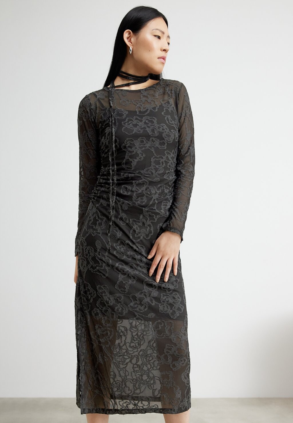 

Дневное платье THIA LONG DRESS Gestuz, черный