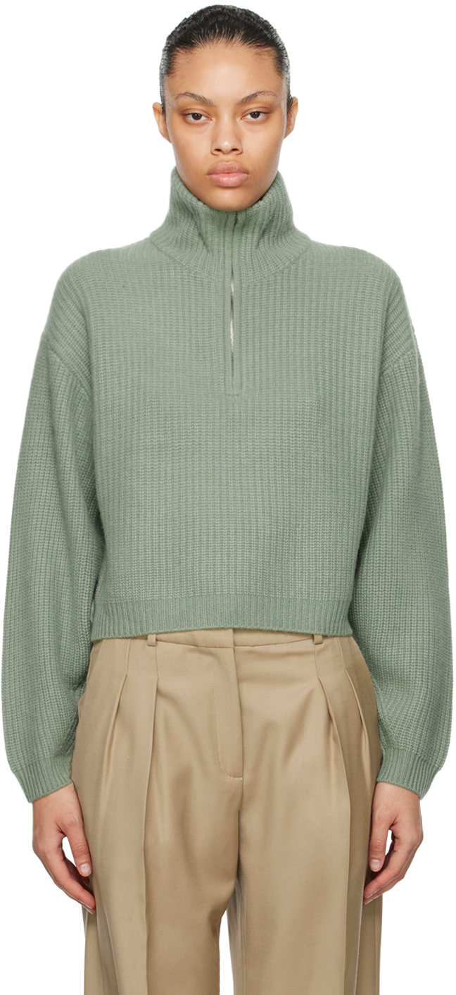 Зеленый кашемировый свитер Millie Arch4