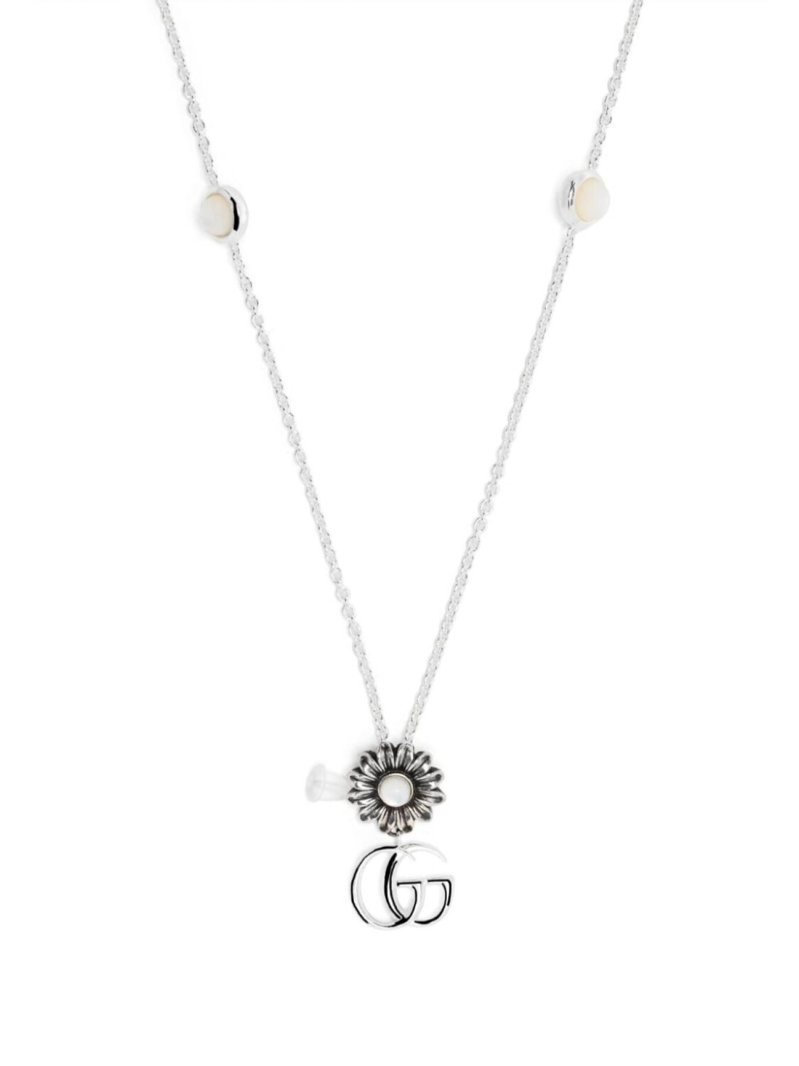 

Серебряное колье GG Marmont с подвеской Flower Gucci, серебряный
