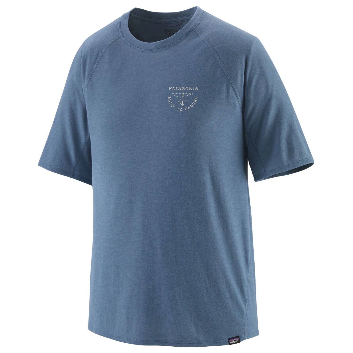 Функциональная рубашка Patagonia Cap Cool Trail Graphic Shirt, цвет Forge Mark Crest/Utility Blue
