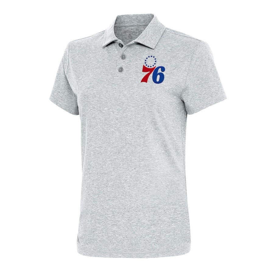 

Поло с коротким рукавом Antigua Philadelphia 76Ers, серый
