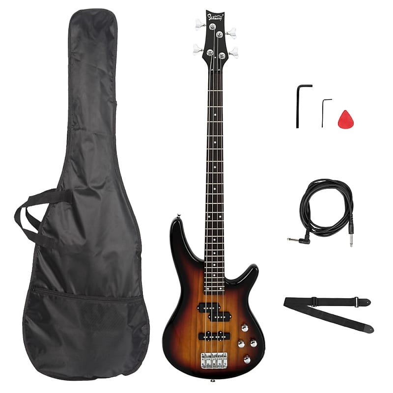 цена Басс гитара Glarry Sunset GIB 4 String Bass Guitar Full Size