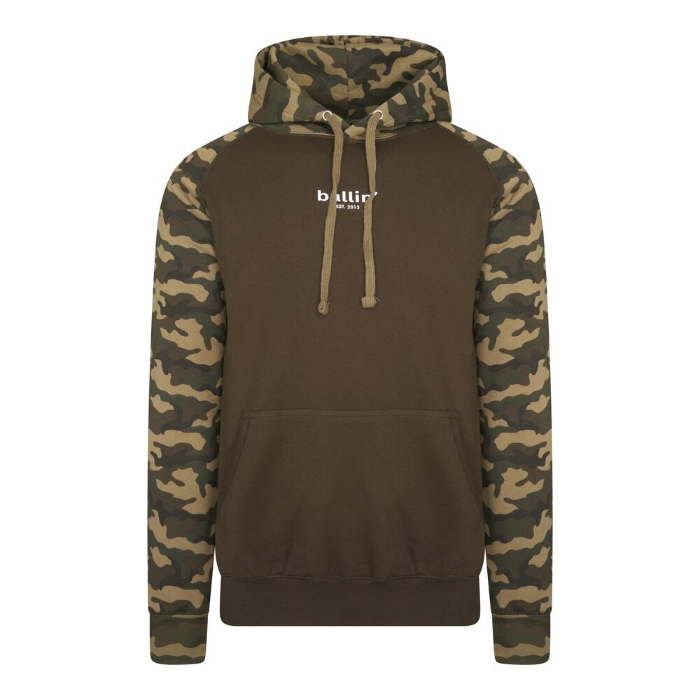 

Худи Ballin Small Logo Camouflage, зеленый