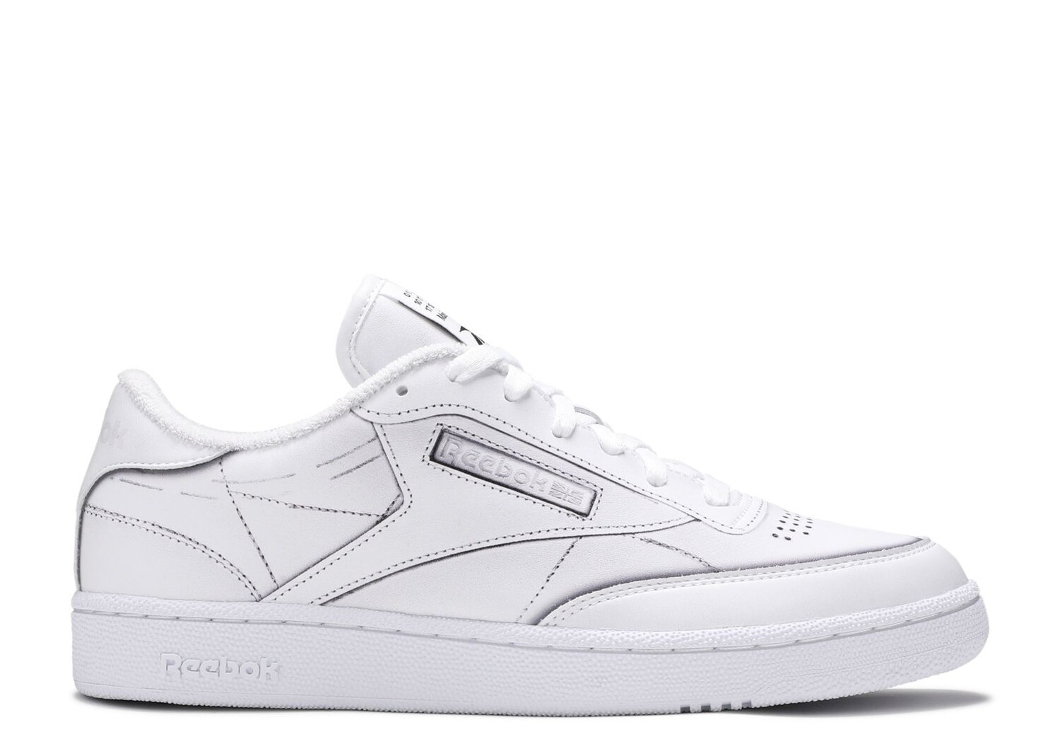 

Кроссовки Reebok Maison Margiela X Club C 'White', белый