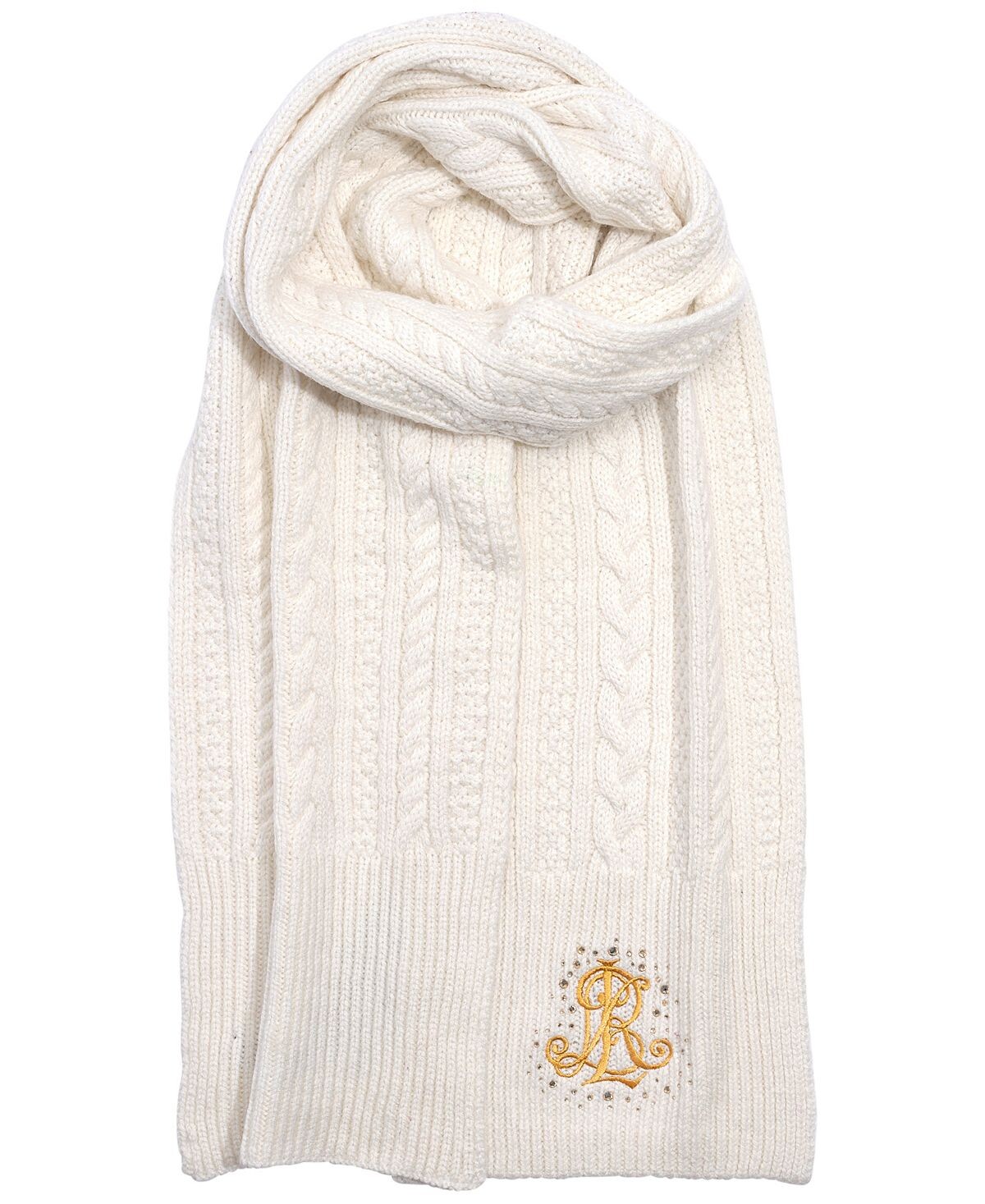 

Шарф с каменным логотипом Lauren Ralph Lauren