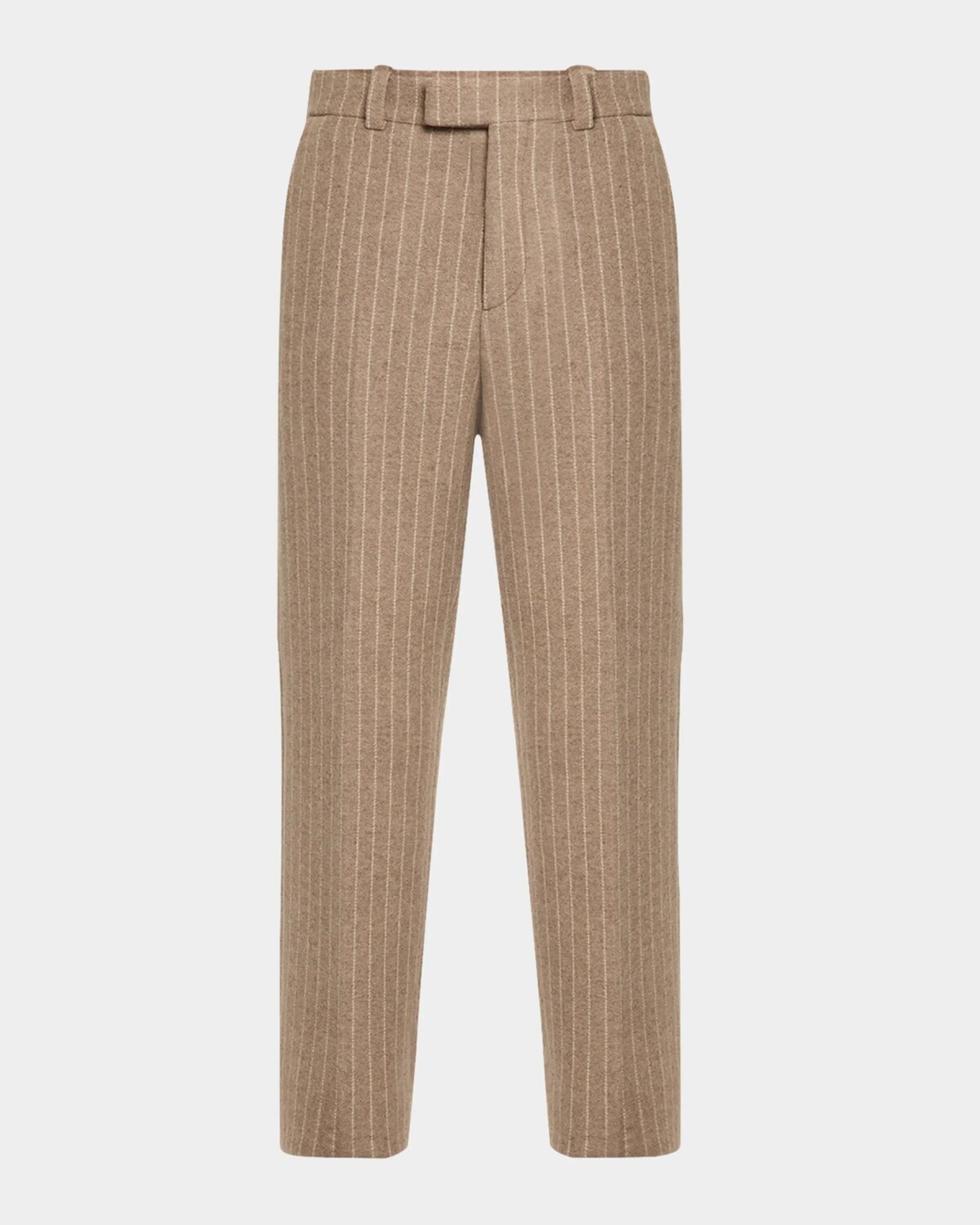 

Мужские брюки из смесовой шерсти в тонкую полоску Burberry, цвет Mink Ip Pattern