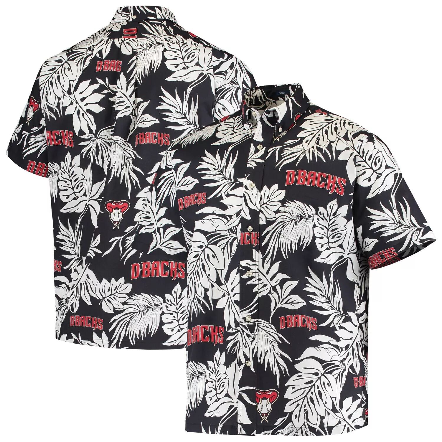 

Мужская рубашка на пуговицах Reyn Spooner Black Arizona Diamondbacks Aloha