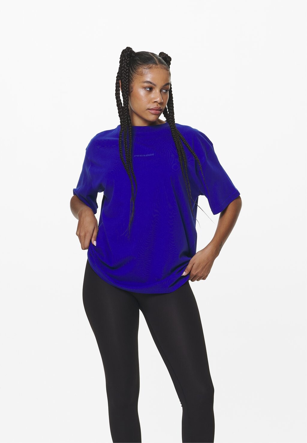 

Футболка базовая BEVERLY LOGO OVERSIZED TEE Pegador, цвет washed endless blue