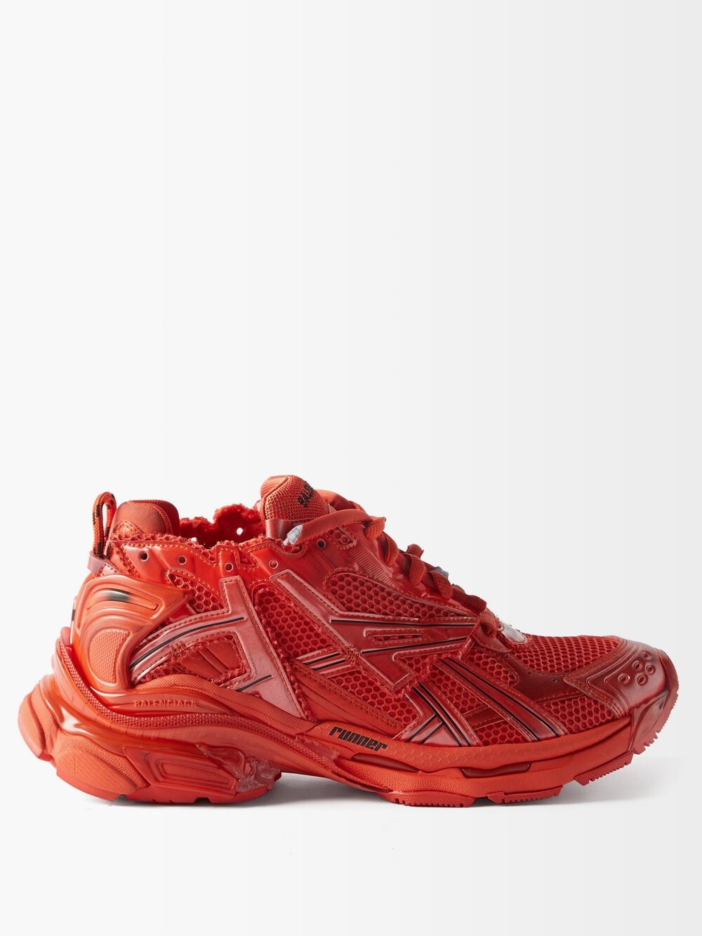 

Кроссовки runner со вставками Balenciaga, красный