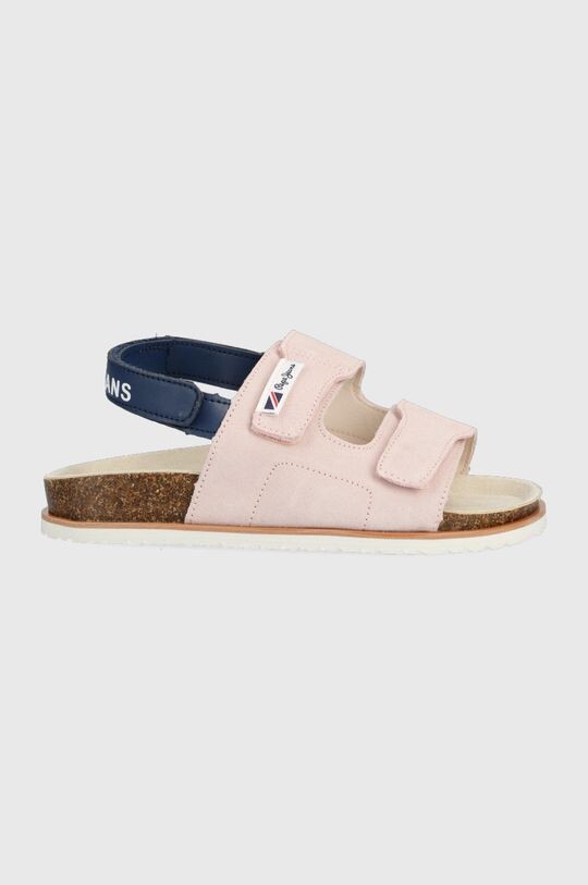 

Детские замшевые сандалии Pepe Jeans, розовый
