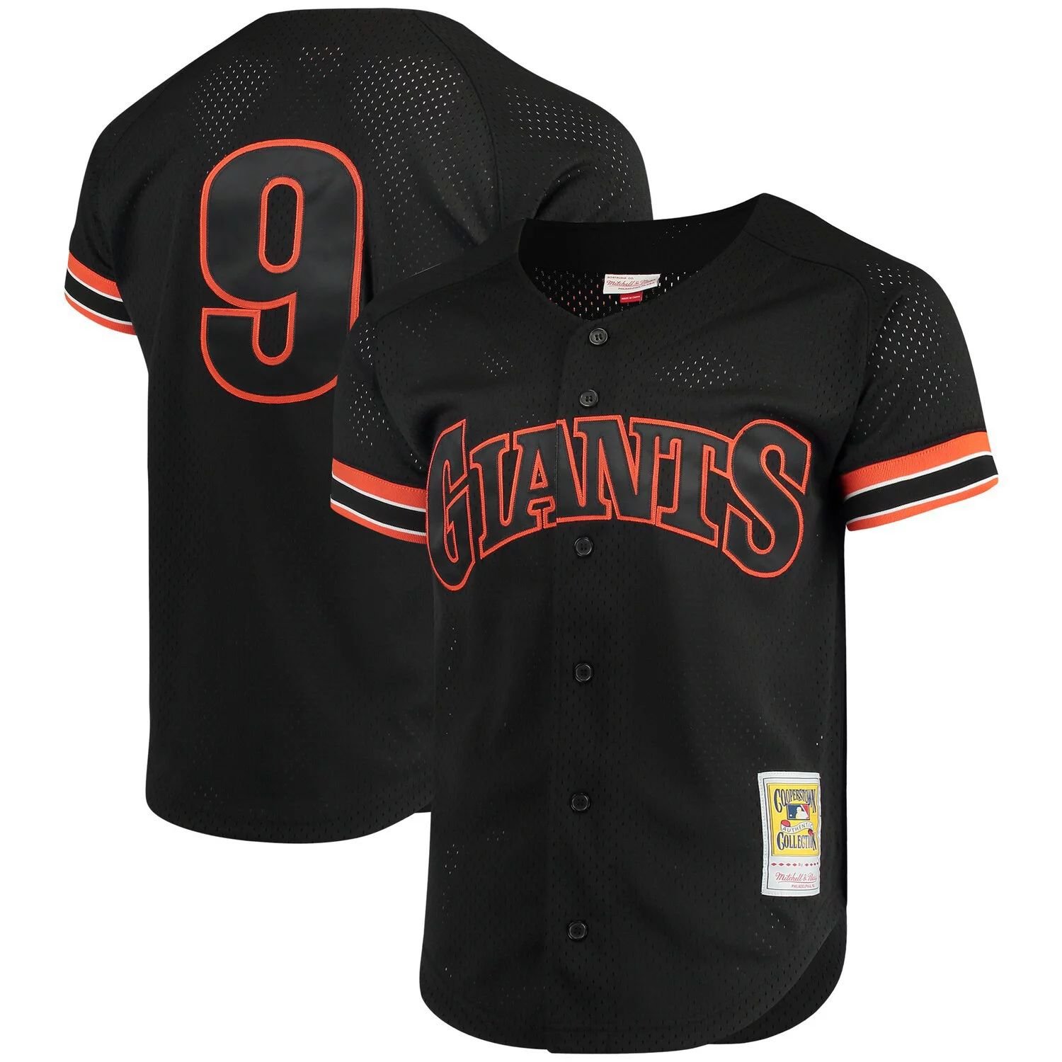 

Мужская футболка Mitchell & Ness Matt Williams Black San Francisco Giants Fashion Cooperstown Collection, сетчатый тренировочный трикотаж с ватиновым принтом