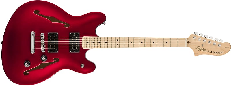 Электрогитара Fender Squier Affinity Series Starcaster, Maple Board, Candy Apple Red