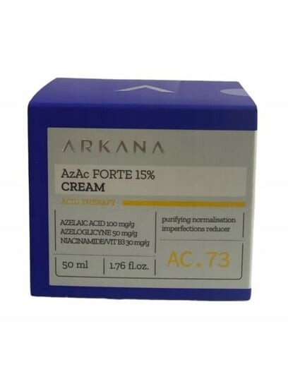 

Крем с азелаиновой кислотой, 50 мл Arkana, AzAc Forte