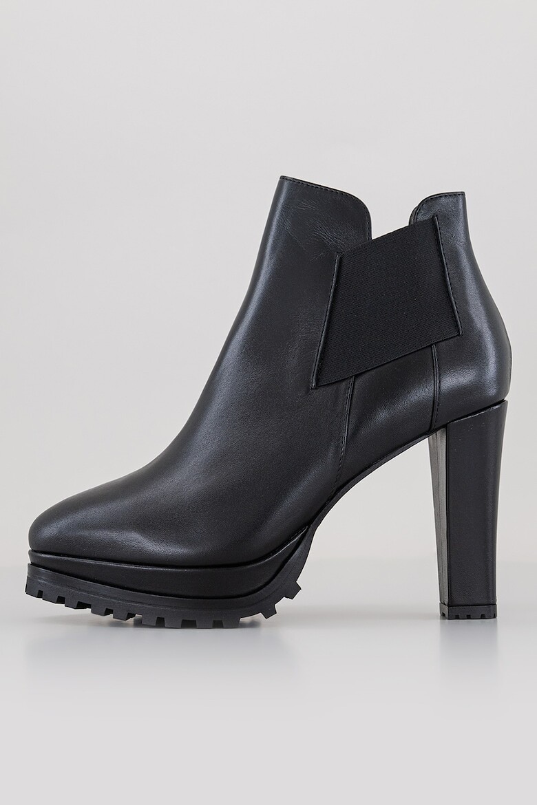 

Кожаные ботинки Sarris на массивном каблуке Allsaints, черный